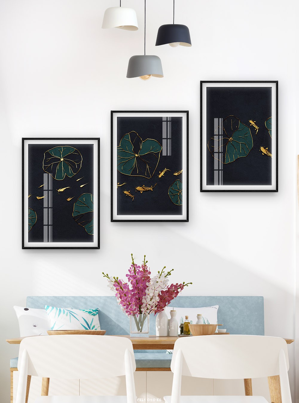 lá sen và cá chép CHL3-050-KG